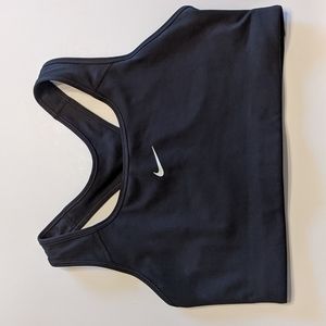 Nike Dri-FIT black sports bra, size large, unworn